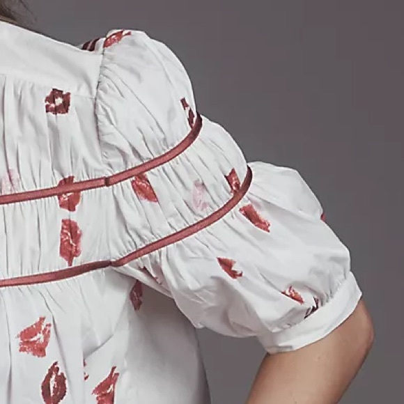 Maeve NWT The Leandra Shirred Yoke Blouse - Picture 5 of 8